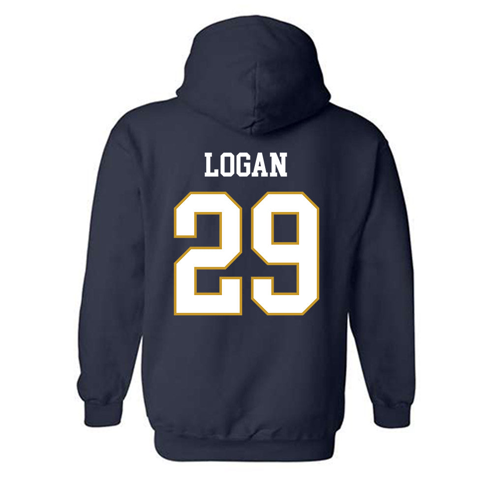Notre Dame - NCAA Football : Brandon Logan - Classic Fashion Shersey Hooded Sweatshirt-1