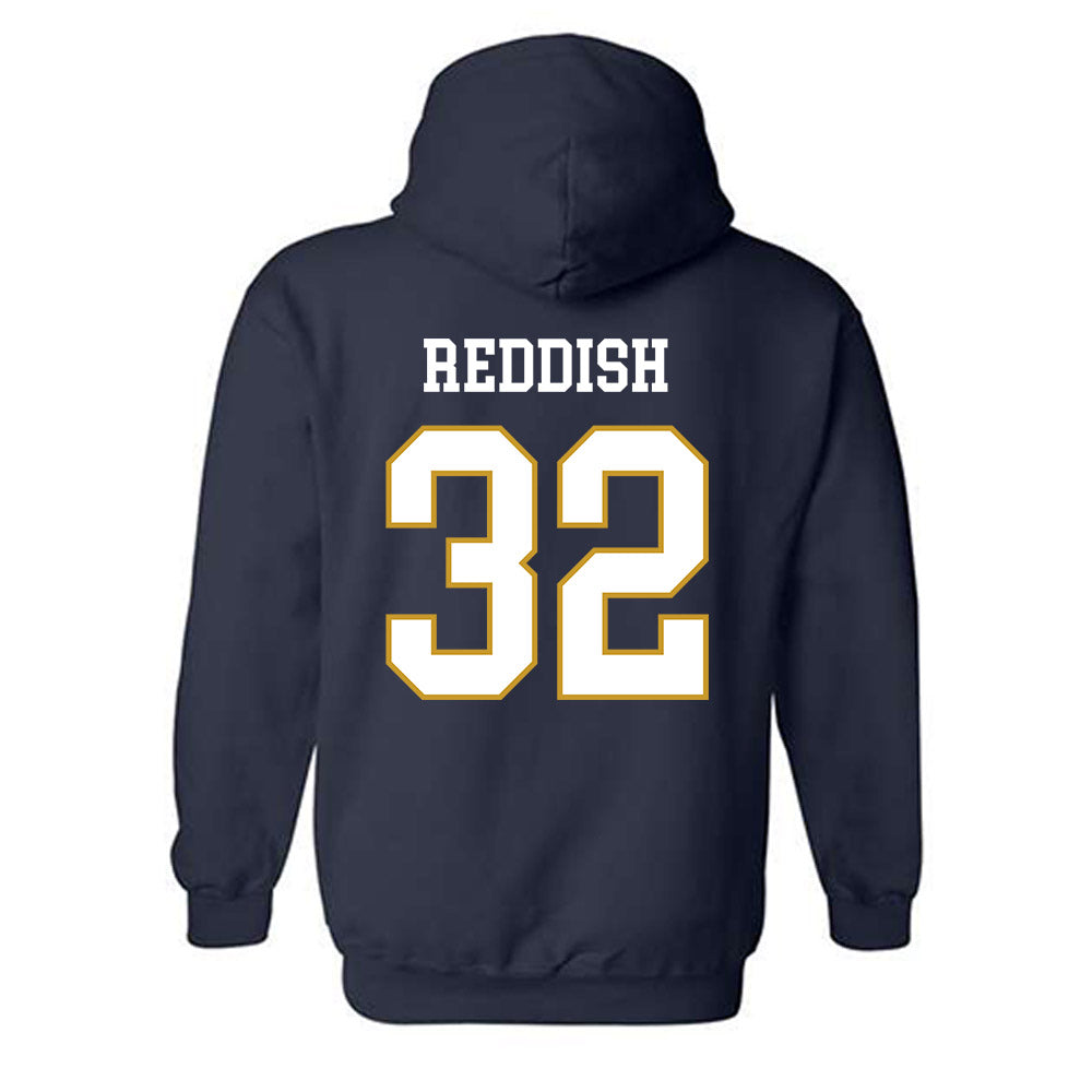 Notre Dame - NCAA Football : Nick Reddish - Classic Fashion Shersey Hooded Sweatshirt-1