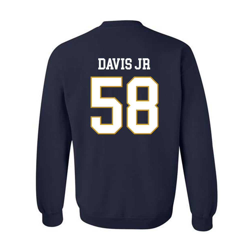 Notre Dame - NCAA Football : Thomas Davis Jr - Classic Fashion Shersey Crewneck Sweatshirt-1