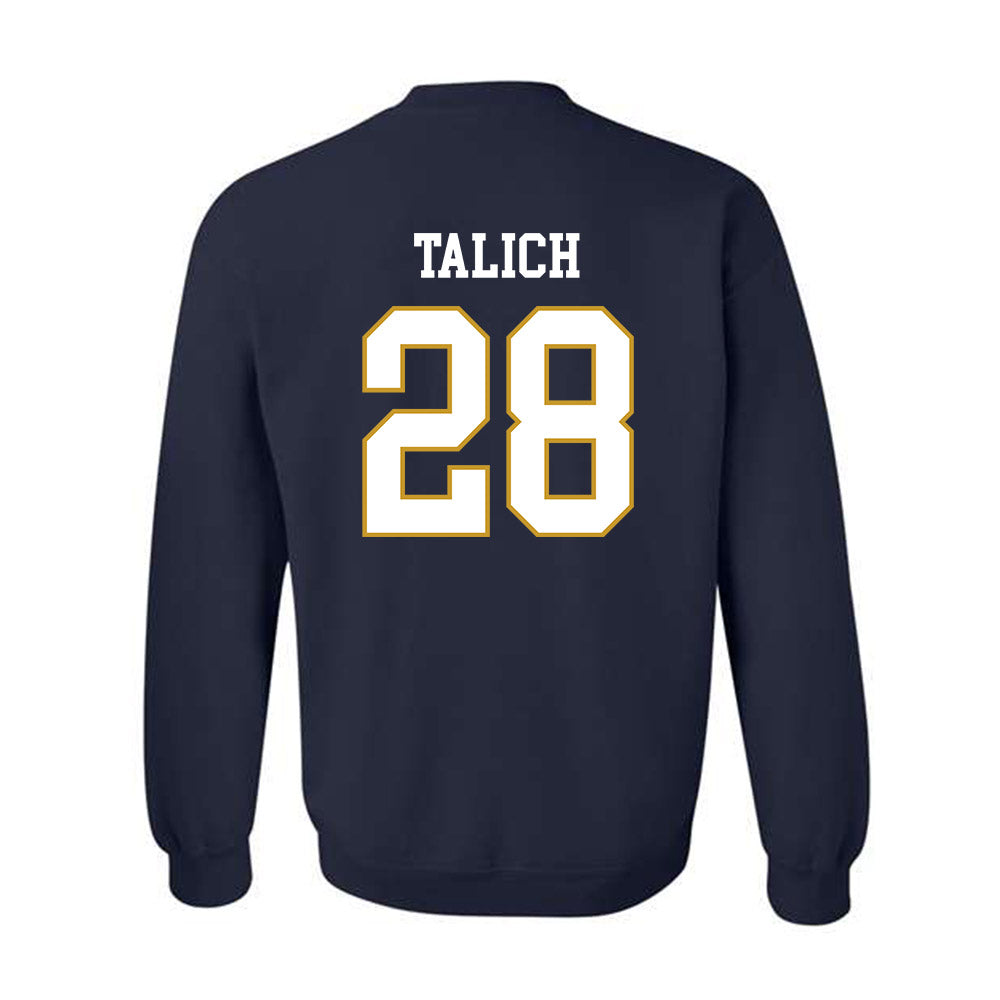 Notre Dame - NCAA Football : Luke Talich - Classic Fashion Shersey Crewneck Sweatshirt-1
