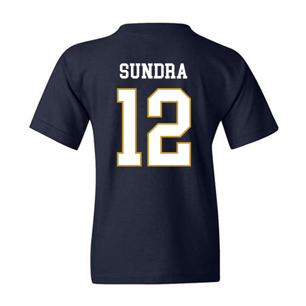 Notre Dame - NCAA Men's Basketball : Garrett Sundra - Classic Fashion Shersey Youth T-Shirt-1
