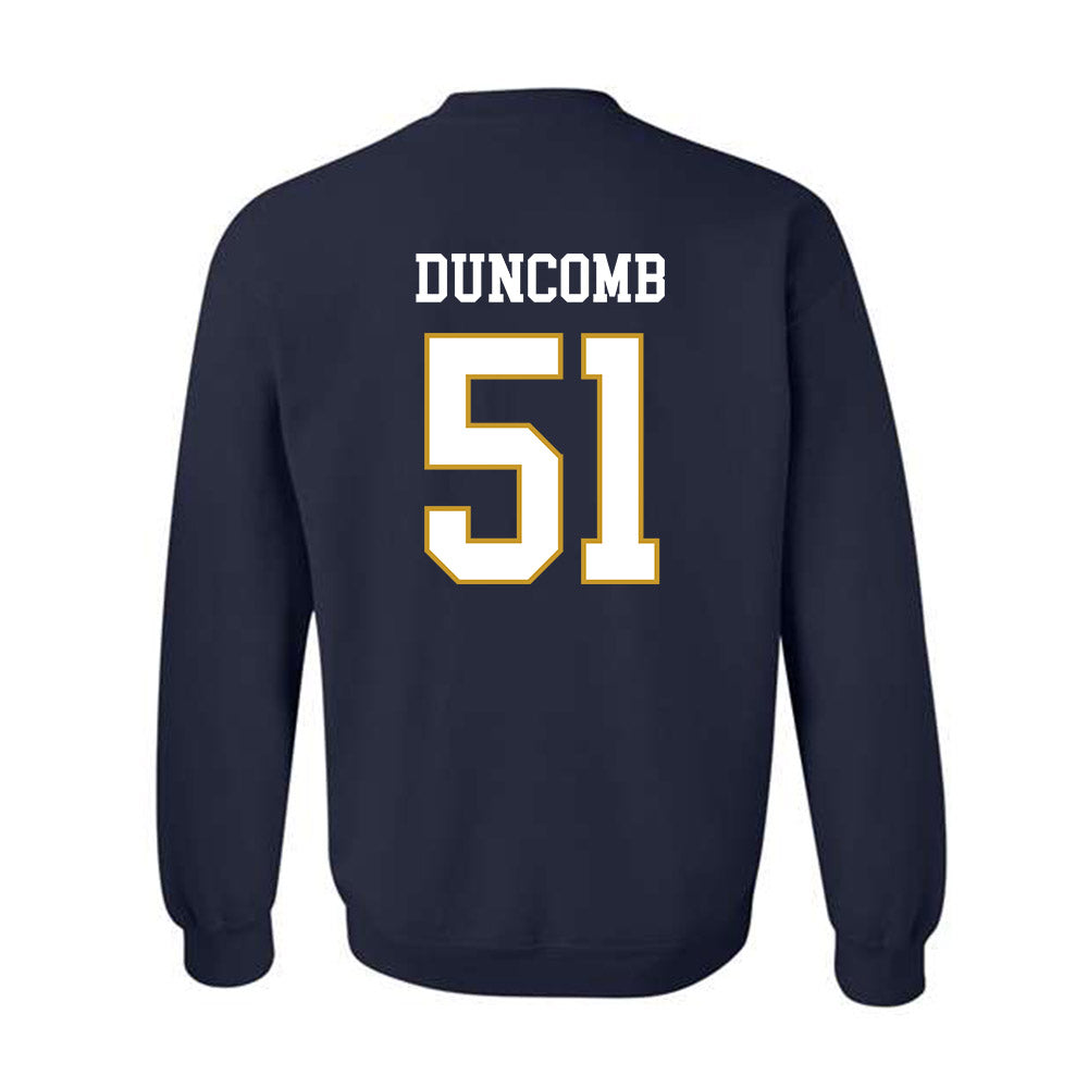 Notre Dame - NCAA Men's Basketball : Logan Duncomb - Classic Fashion Shersey Crewneck Sweatshirt-1