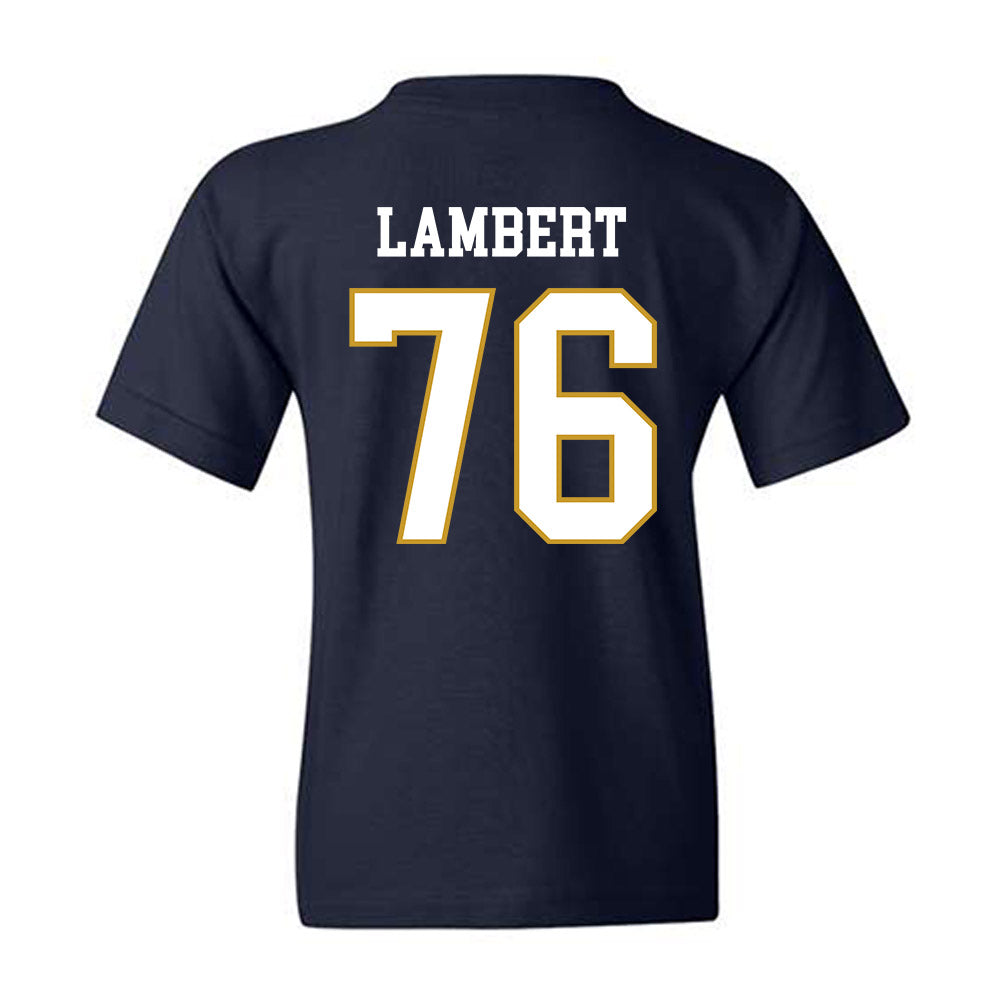 Notre Dame - NCAA Football : Guerby Lambert - Classic Fashion Shersey Youth T-Shirt-1