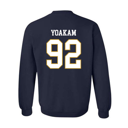 Notre Dame - NCAA Football : Zachary Yoakam - Classic Fashion Shersey Crewneck Sweatshirt-1