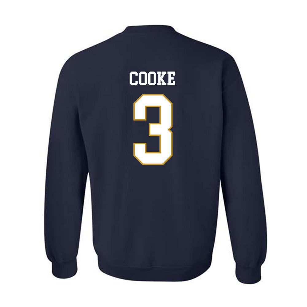 Notre Dame - NCAA Men's Lacrosse : Declan Cooke - Classic Fashion Shersey Crewneck Sweatshirt-1