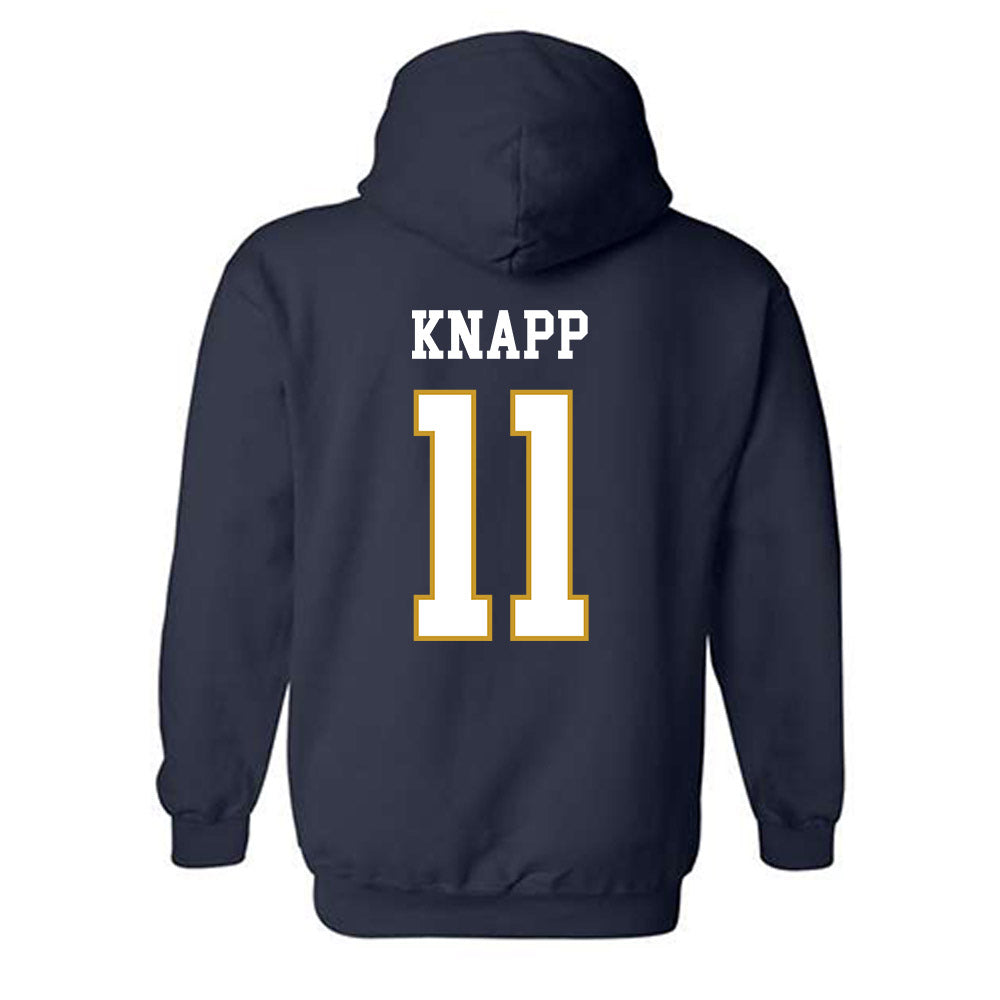 Notre Dame - NCAA Women's Soccer : Tessa Knapp - Classic Fashion Shersey Hooded Sweatshirt-1