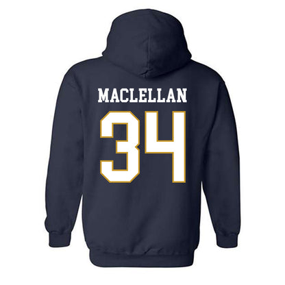 Notre Dame - NCAA Men's Basketball : Matthew MacLellan - Classic Fashion Shersey Hooded Sweatshirt-1