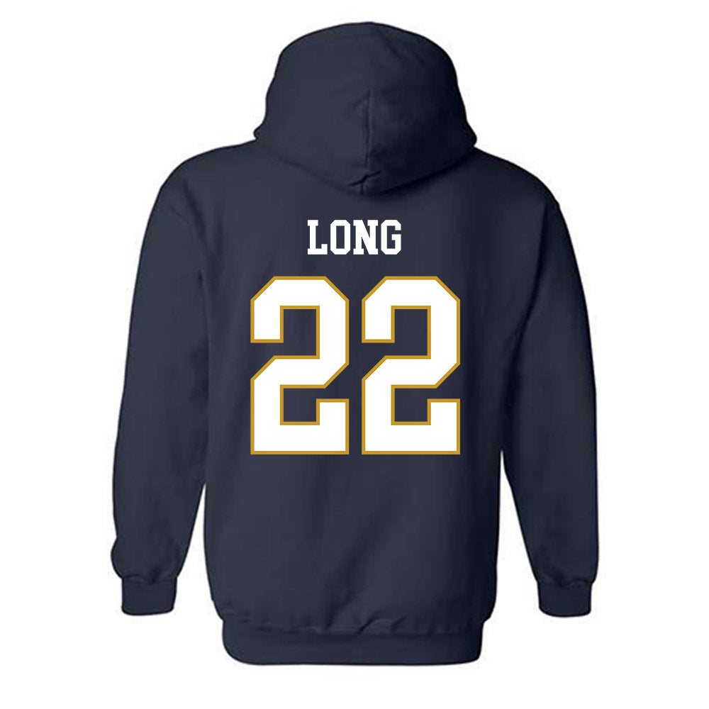 Notre Dame - NCAA Football : Ethan Long - Classic Fashion Shersey Hooded Sweatshirt-1
