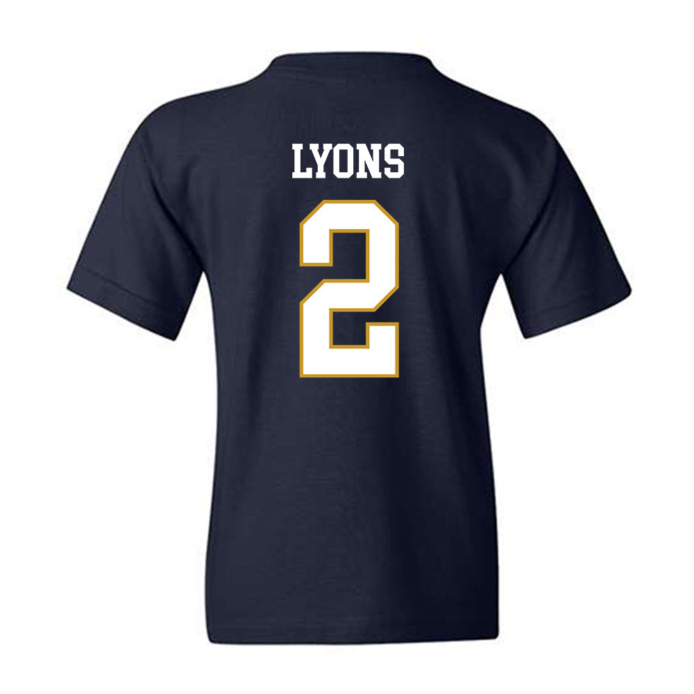 Notre Dame - NCAA Women's Lacrosse : Abigail Lyons - Classic Fashion Shersey Youth T-Shirt-1