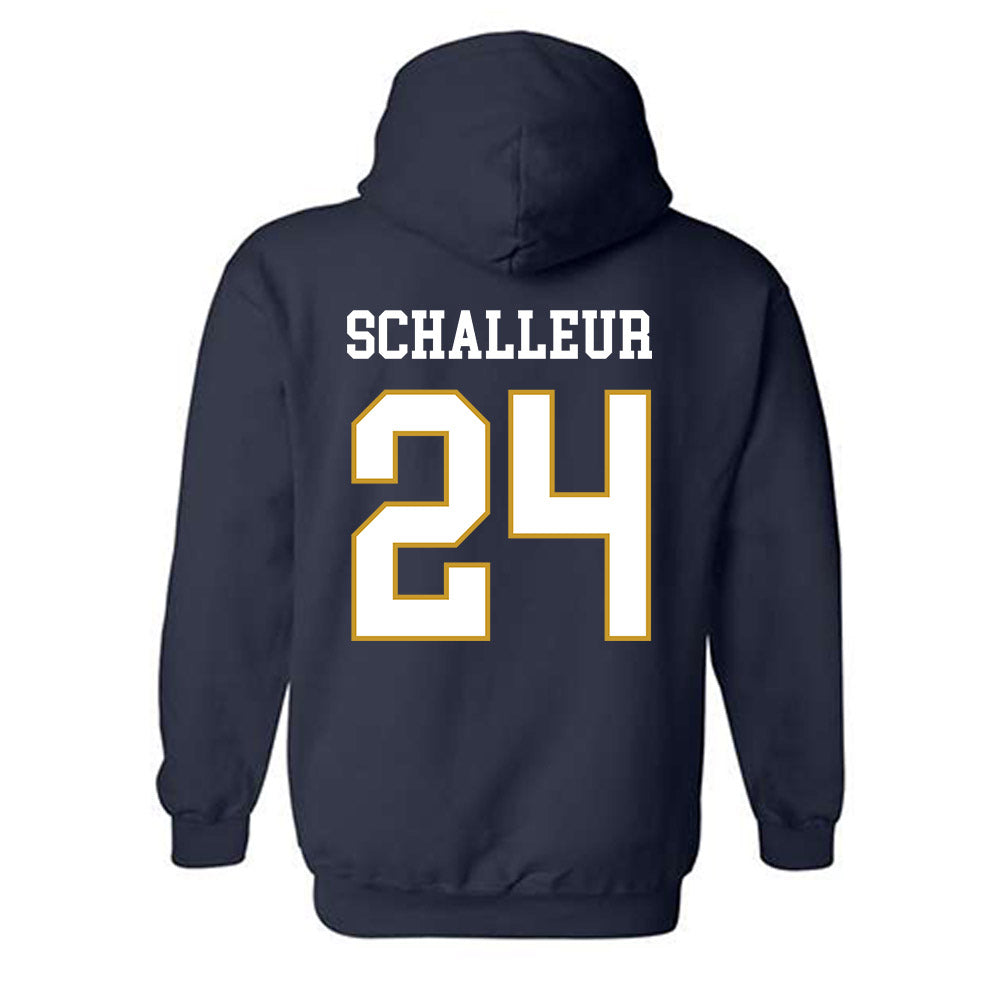 Notre Dame - NCAA Women's Lacrosse : Bailey Schalleur - Classic Fashion Shersey Hooded Sweatshirt-1