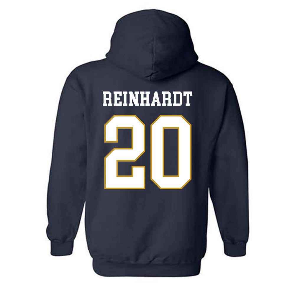 Notre Dame - NCAA Men's Lacrosse : Chris Reinhardt - Classic Fashion Shersey Hooded Sweatshirt-1