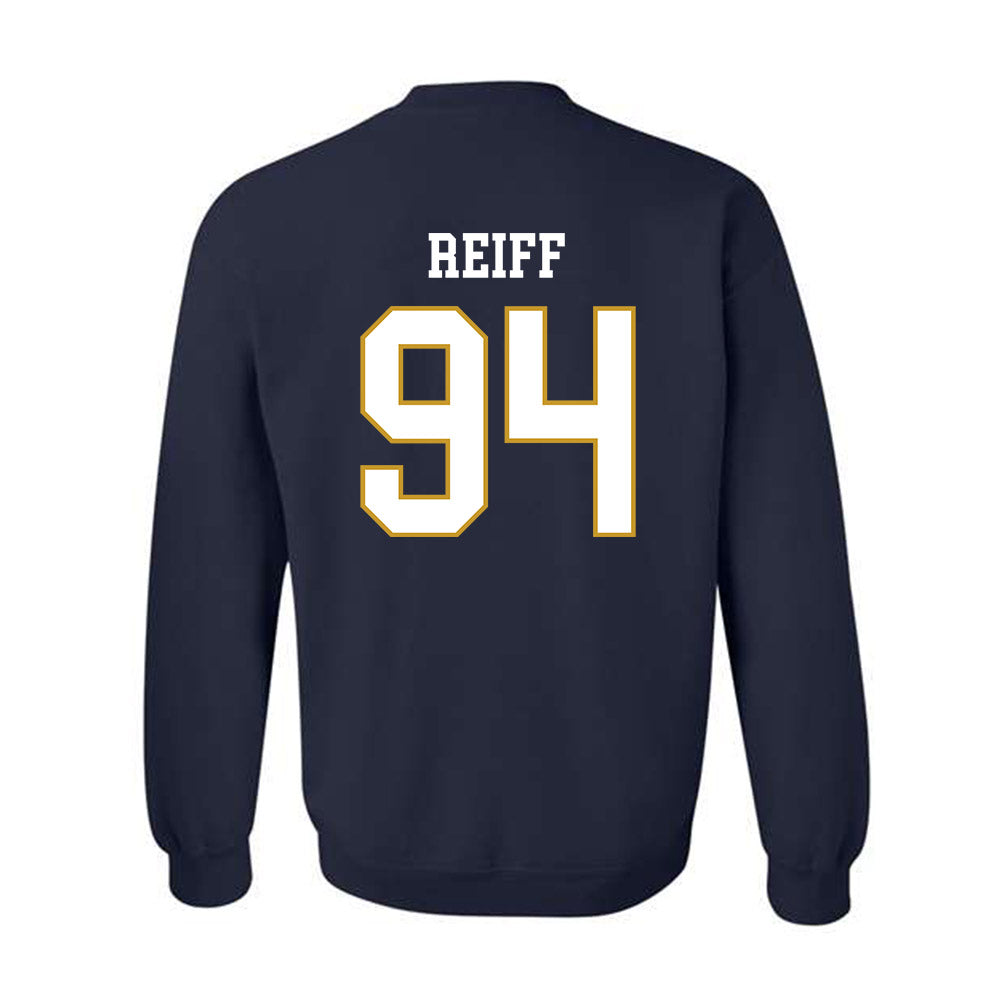 Notre Dame - NCAA Football : Joe Reiff - Classic Fashion Shersey Crewneck Sweatshirt-1