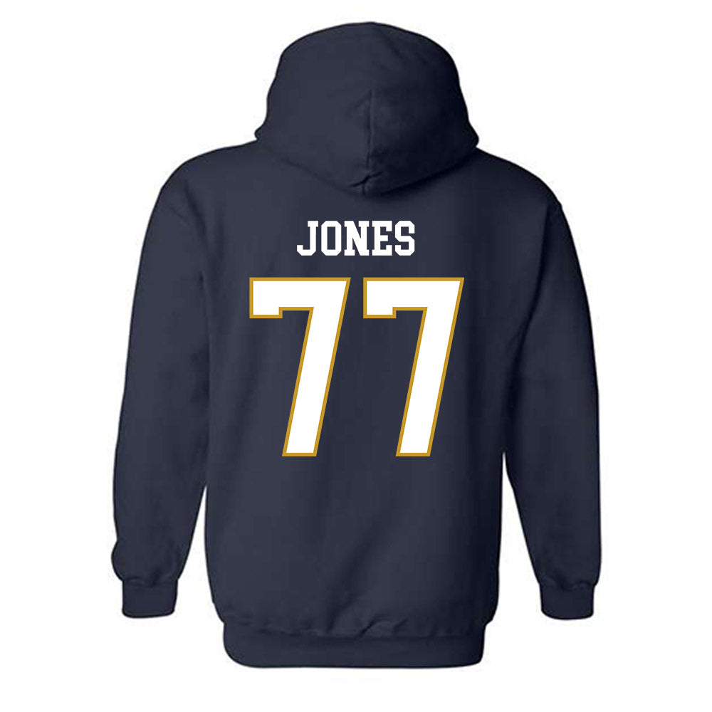 Notre Dame - NCAA Football : Peter Jones - Classic Fashion Shersey Hooded Sweatshirt-1