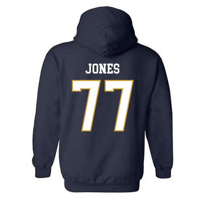 Notre Dame - NCAA Football : Peter Jones - Classic Fashion Shersey Hooded Sweatshirt-1