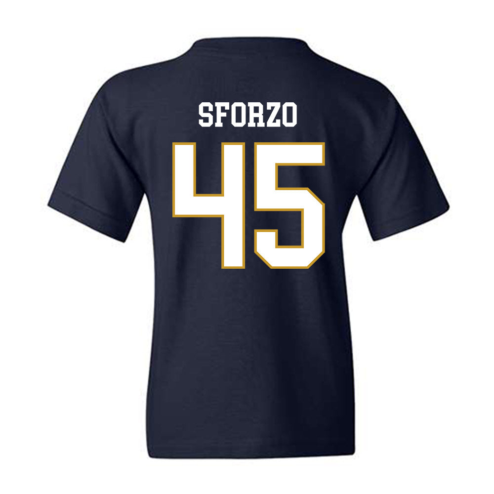 Notre Dame - NCAA Men's Lacrosse : Ryan Sforzo - Classic Fashion Shersey Youth T-Shirt-1