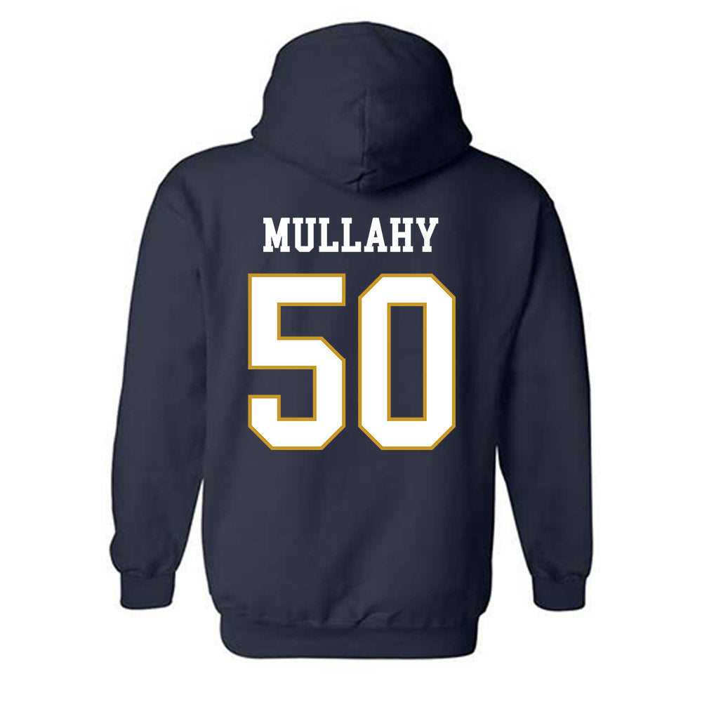 Notre Dame - NCAA Men's Lacrosse : Brendan Mullahy - Classic Fashion Shersey Hooded Sweatshirt-1