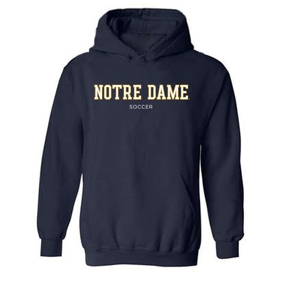 Notre Dame - NCAA Men's Soccer : Vlad Walent - Classic Fashion Shersey Hooded Sweatshirt-0
