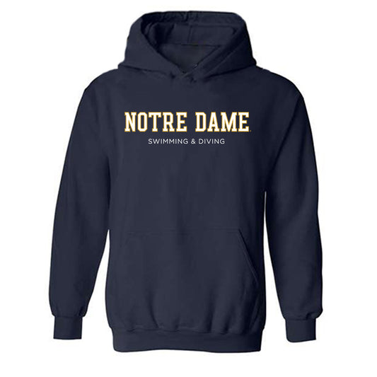 Notre Dame - NCAA Men's Swimming & Diving : Hrvoje Tomic - Classic Fashion Shersey Hooded Sweatshirt-0
