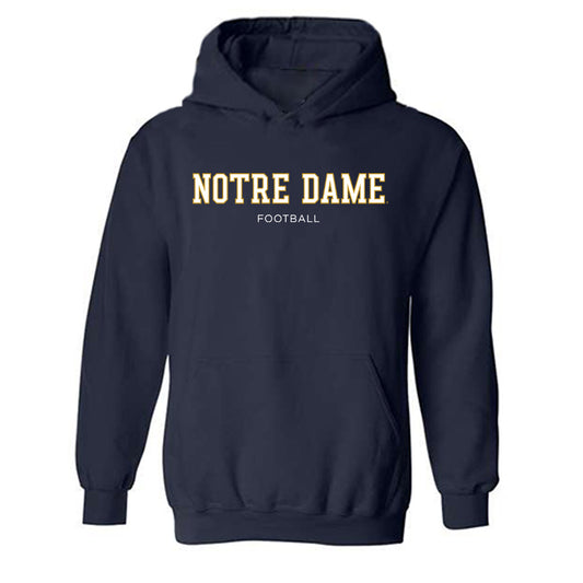 Notre Dame - NCAA Football : Joey O'Brien - Classic Fashion Shersey Hooded Sweatshirt-0