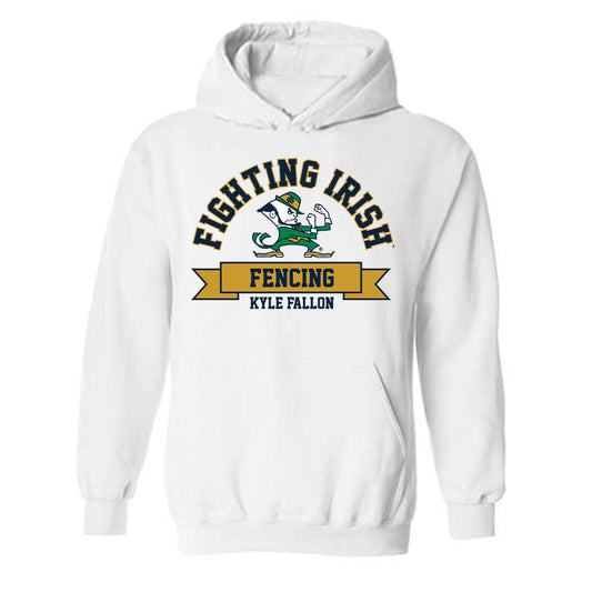 Notre Dame - NCAA Women's Fencing : Kyle Fallon - Classic Fashion Shersey Hooded Sweatshirt-0