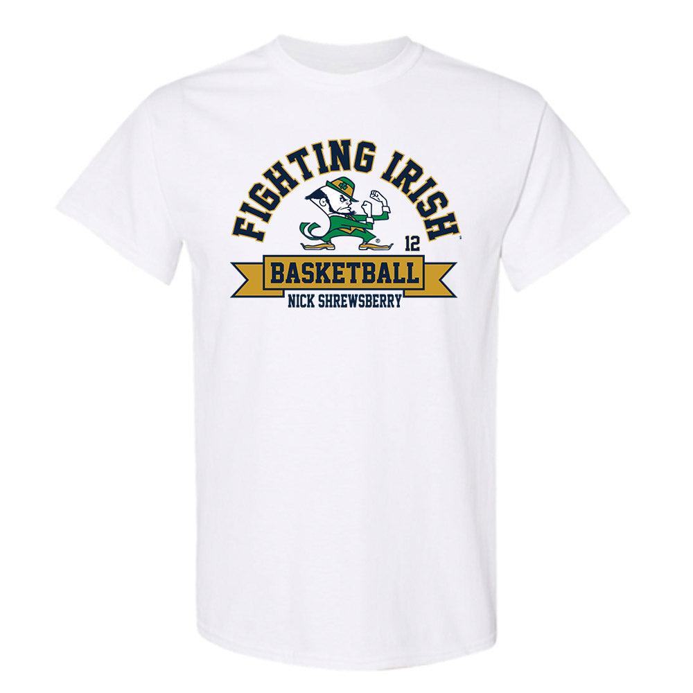 Notre Dame - NCAA Men's Basketball : Nick Shrewsberry - Classic Fashion Shersey T-Shirt-0