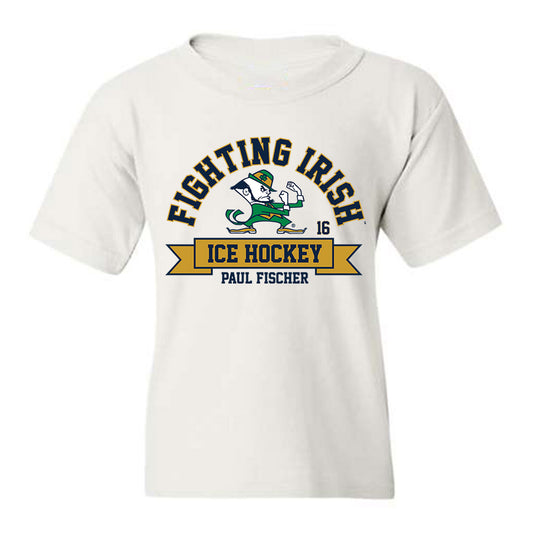 Notre Dame - NCAA Men's Ice Hockey : Paul Fischer - Classic Fashion Shersey Youth T-Shirt