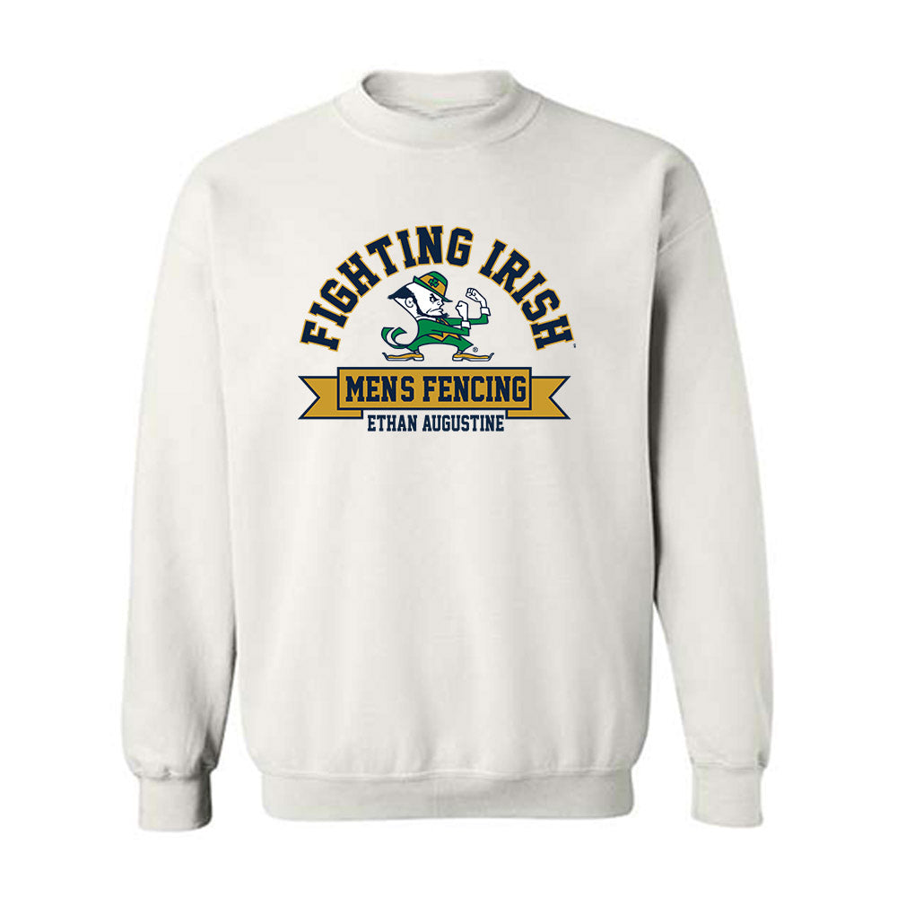 Notre Dame - NCAA Men's Fencing : Ethan Augustine - Classic Fashion Shersey Crewneck Sweatshirt