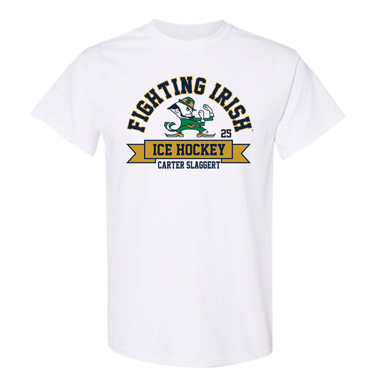 Notre Dame - NCAA Men's Ice Hockey : Carter Slaggert - Classic Fashion Shersey T-Shirt-0