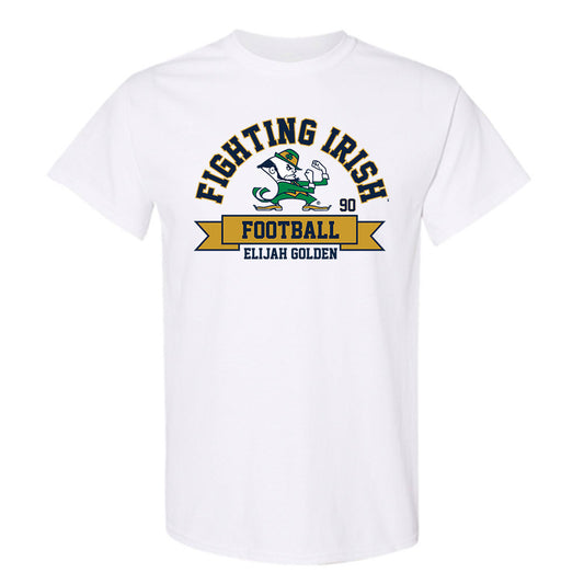 Notre Dame - NCAA Football : Elijah Golden - Classic Fashion Shersey T-Shirt-0