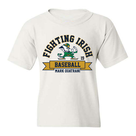Notre Dame - NCAA Baseball : Mark Quatrani - Classic Fashion Shersey Youth T-Shirt-0