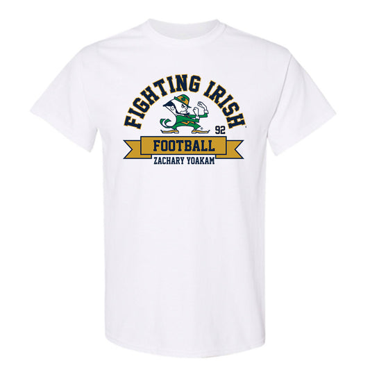 Notre Dame - NCAA Football : Zachary Yoakam - Classic Fashion Shersey T-Shirt-0