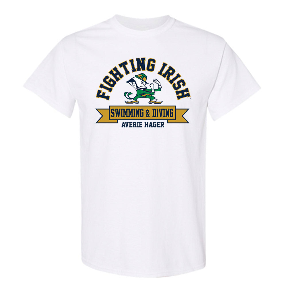 Notre Dame - NCAA Women's Swimming & Diving : Averie Hager - Classic Fashion Shersey T-Shirt-0
