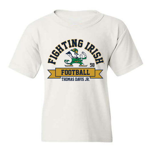 Notre Dame - NCAA Football : Thomas Davis Jr. - Classic Fashion Shersey Youth T-Shirt-0