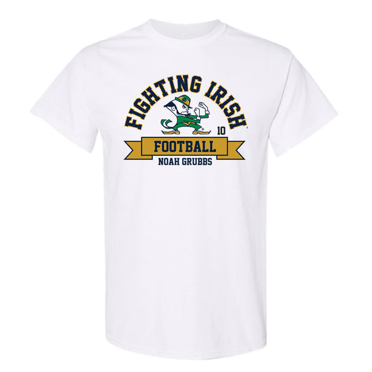Notre Dame - NCAA Football : Noah Grubbs - Classic Fashion Shersey T-Shirt-0
