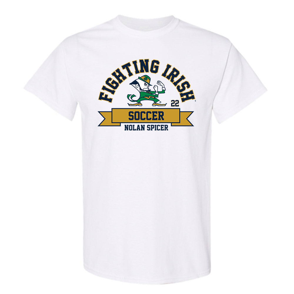 Notre Dame - NCAA Men's Soccer : Nolan Spicer - Classic Fashion Shersey T-Shirt-0
