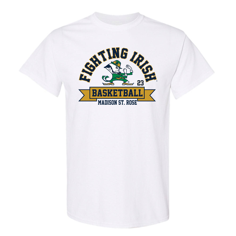 Notre Dame - NCAA Women's Basketball : Madison St. Rose - Classic Fashion Shersey T-Shirt-0