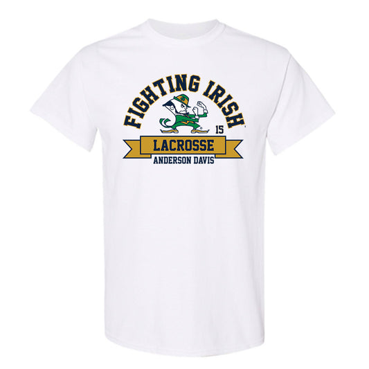Notre Dame - NCAA Men's Lacrosse : Anderson Davis - Classic Fashion Shersey T-Shirt-0