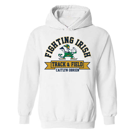 Notre Dame - NCAA Women's Track & Field : Caitlyn OBrien - Classic Fashion Shersey Hooded Sweatshirt-0