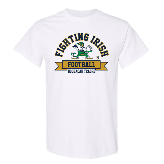 Notre Dame - NCAA Football : Boubacar Traore - Classic Fashion Shersey T-Shirt-0