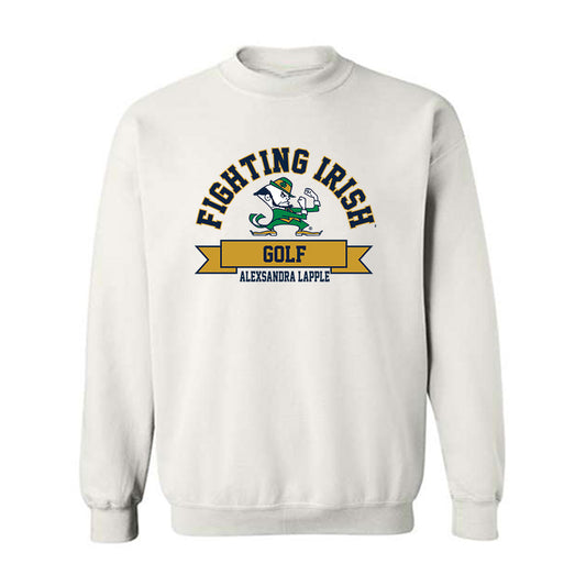 Notre Dame - NCAA Women's Golf : Alexsandra Lapple - Classic Fashion Shersey Crewneck Sweatshirt-0