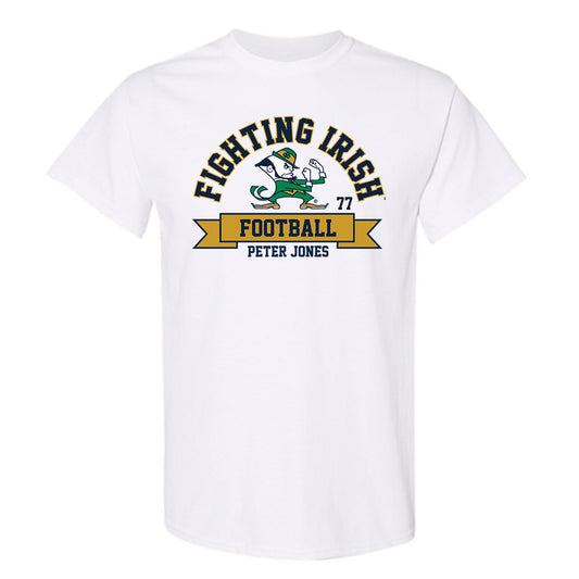 Notre Dame - NCAA Football : Peter Jones - Classic Fashion Shersey T-Shirt-0