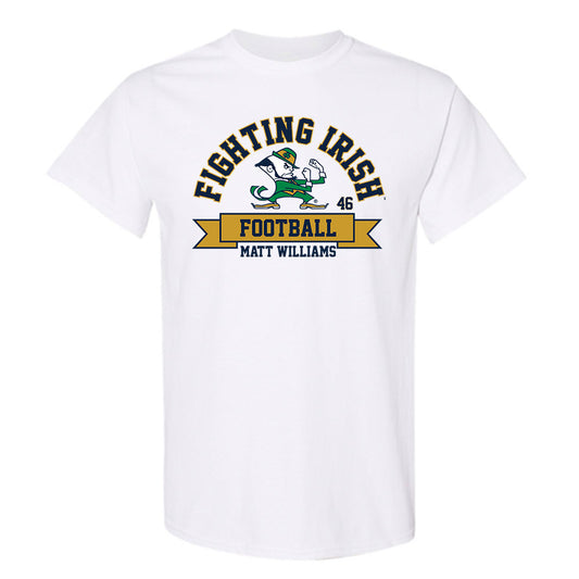 Notre Dame - NCAA Football : Matt Williams - Classic Fashion Shersey T-Shirt-0