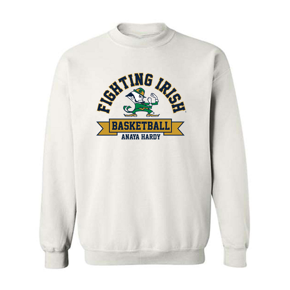 Notre Dame - NCAA Women's Basketball : Anaya Hardy - Classic Fashion Shersey Crewneck Sweatshirt-0