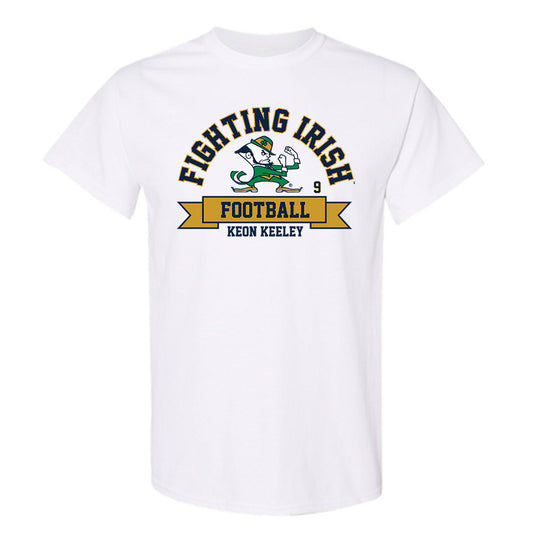 Notre Dame - NCAA Football : Keon Keeley - Classic Fashion Shersey T-Shirt-0
