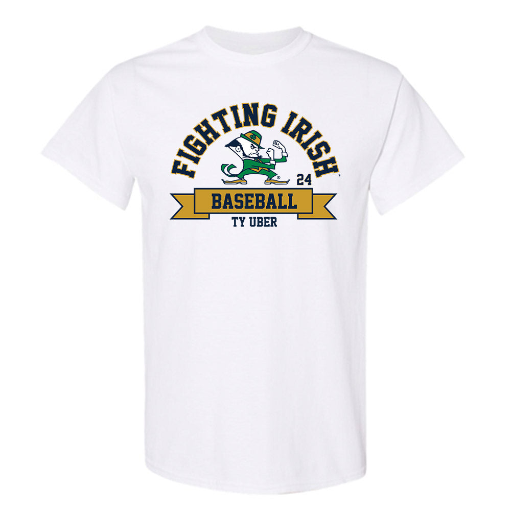 Notre Dame - NCAA Baseball : Ty Uber - Classic Fashion Shersey T-Shirt-0