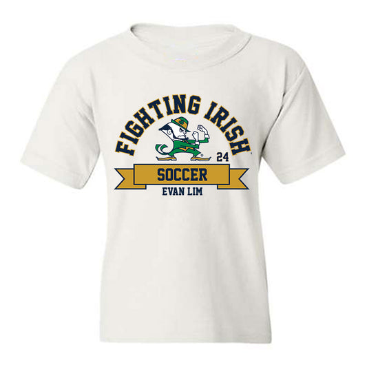 Notre Dame - NCAA Men's Soccer : Evan Lim - Classic Fashion Shersey Youth T-Shirt-0