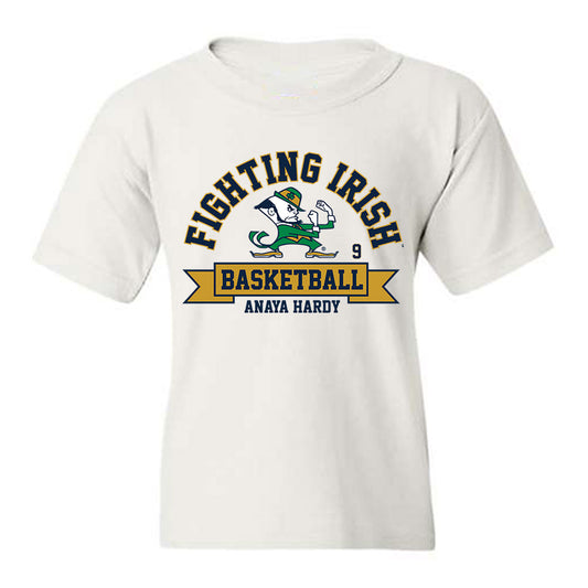 Notre Dame - NCAA Women's Basketball : Anaya Hardy - Classic Fashion Shersey Youth T-Shirt-0
