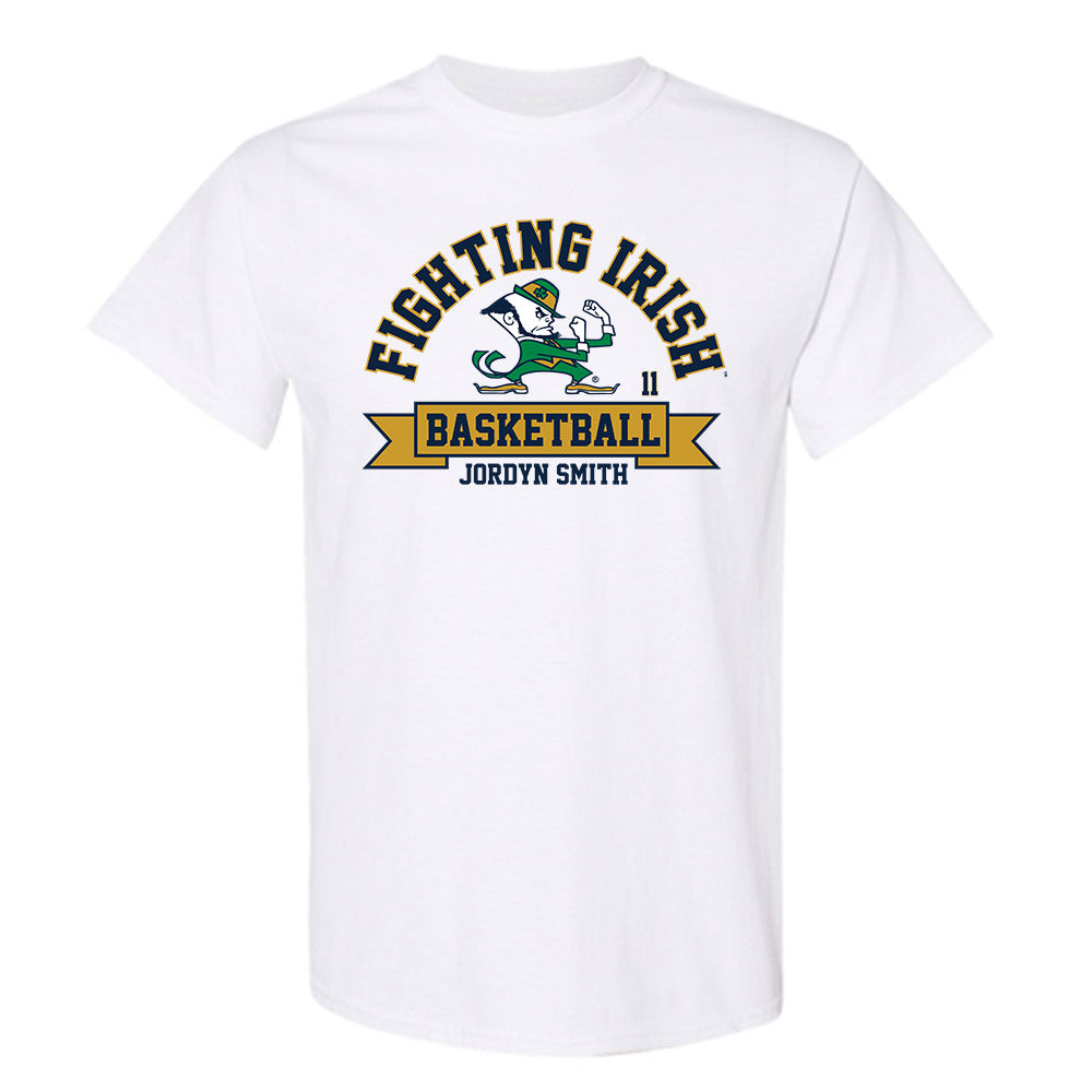 Notre Dame - NCAA Women's Basketball : Jordyn Smith - Classic Fashion Shersey T-Shirt-0