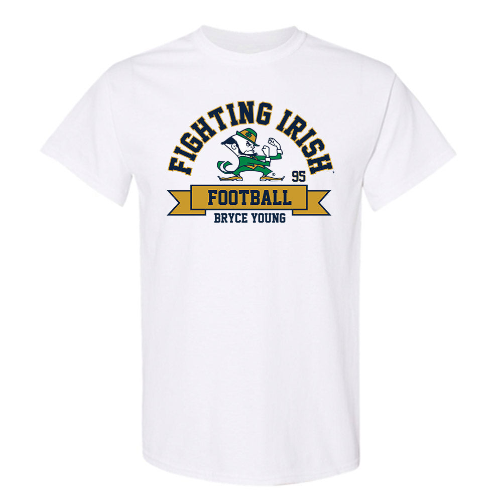 Notre Dame - NCAA Football : Bryce Young - Classic Fashion Shersey T-Shirt-0