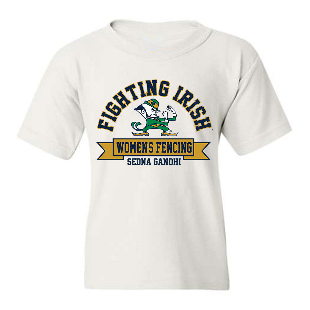 Notre Dame - NCAA Women's Fencing : Sedna Gandhi - Classic Fashion Shersey Youth T-Shirt